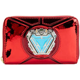 Loungefly! Wallet: Marvel Iron Man 15Th Anniversary Cosplay Zip Around Wallet